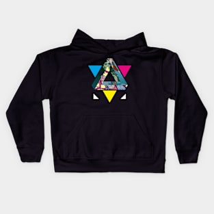 Triangle Abstract Illustration Kids Hoodie